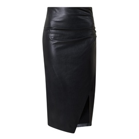 Leatherette Pencil Skirt