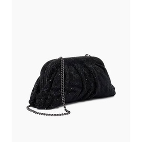Elegant Embellished Mesh Clutch