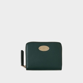 Logo Plaque Small Zip-Around Wallet