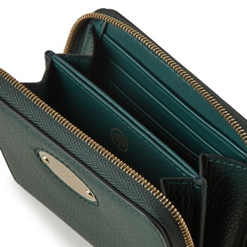 Logo Plaque Small Zip-Around Wallet