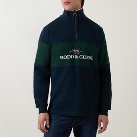 Logo Half-Zip Rugby Sweatshirt