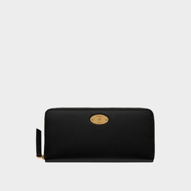 Logo Plaque Zip-Around Wallet