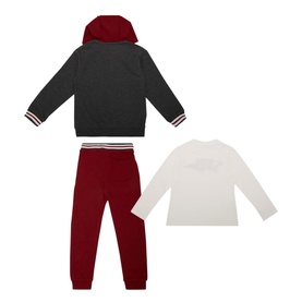 Three-Piece T-Shirt, Sweatshirt & Sweatpants Set