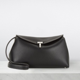 T-Lock Leather Clutch