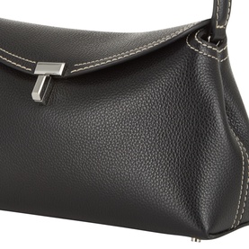 T-Lock Leather Clutch