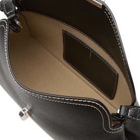 T-Lock Leather Clutch