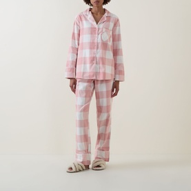Saffron Check Pyjama Set
