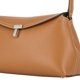 T-Lock Leather Clutch