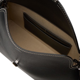 T-Lock Leather Top Handle Bag