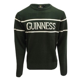 Guinness Stripe-Detail Logo Sweater