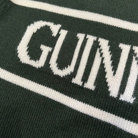 Guinness Stripe-Detail Logo Sweater