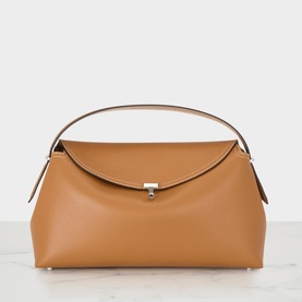 T-Lock Grained Crossbody Bag