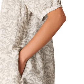 Palm Flared Mini Dress