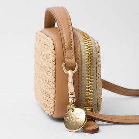 Crochet Leather Mini-Pouch Shoulder Bag