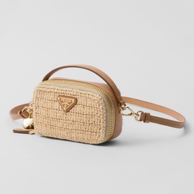 Crochet Leather Mini-Pouch Shoulder Bag