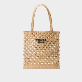 Crochet Logo Tote Bag