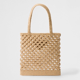 Crochet Logo Tote Bag
