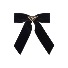 Velvet Logo Hair Clip