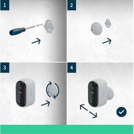 Essential 2pk Outdoor Camera HD Resolution