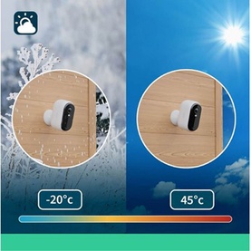 Essential 2pk Outdoor Camera HD Resolution