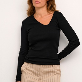 Carna Asymmetric Ribbed Top