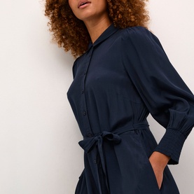 Emine Belted Shirt Dress