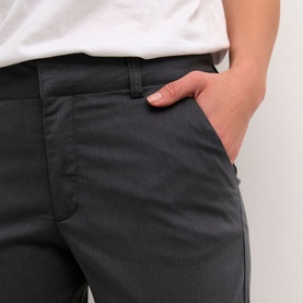 Lea Mid-Rise Straight-Leg Chino Trousers