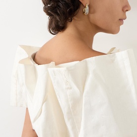 Solanales Crystal Hoop Earring