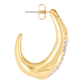 Solanales Crystal Hoop Earring
