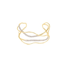 Lucite Wave Cuff Bracelet