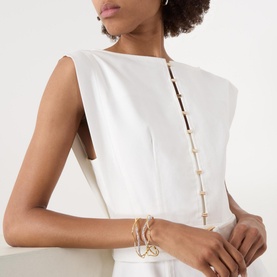 Lucite Wave Cuff Bracelet