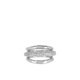 Solanales Orbit Crystal-Embellished Ring