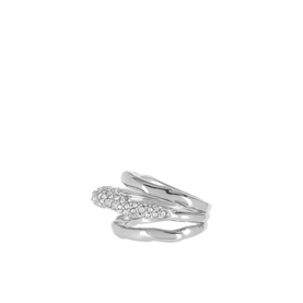 Solanales Orbit Crystal-Embellished Ring