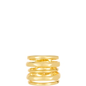 Layered Hoop Ring