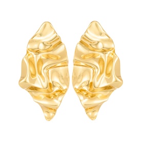 Crumpled Post-Back Earrings
