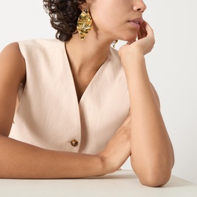 Crumpled Post-Back Earrings