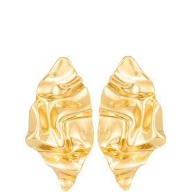 Crumpled Post-Back Earrings