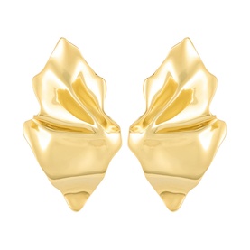 Crumpled Post-Back Earrings