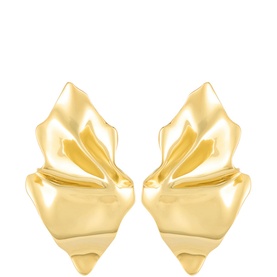 Crumpled Post-Back Earrings