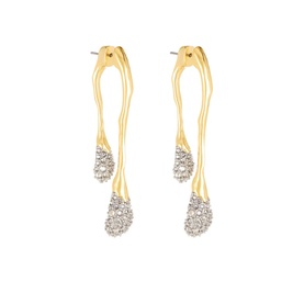 Solanales Crystal Double Drop Earring