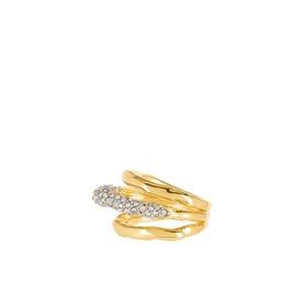 Solanales Orbit Crystal-Embellished Ring