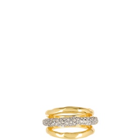 Solanales Orbit Crystal-Embellished Ring