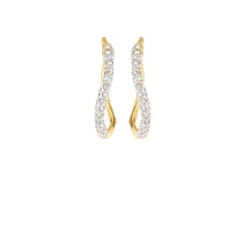 Pave Hoop Earring