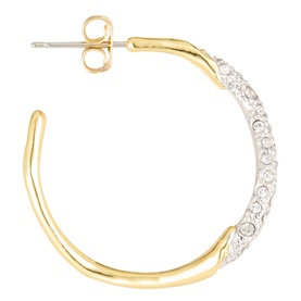 Pave Hoop Earring