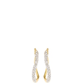 Pave Hoop Earring