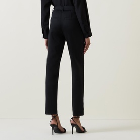 Mid-Rise Slim Leg Trousers