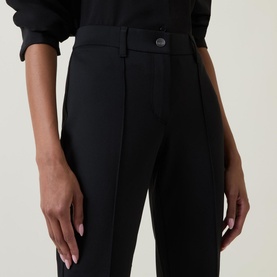 Mid-Rise Slim Leg Trousers
