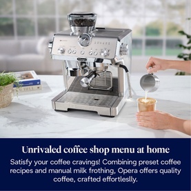 La Specialista Opera Bean to cup Coffee Machine with HomeCafe Kit Stainless Steel