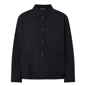 Curved-Hem Jacket