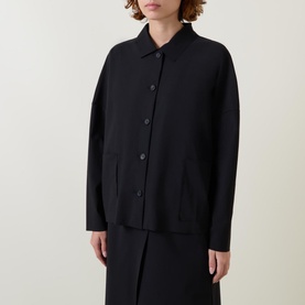 Curved-Hem Jacket